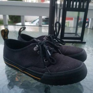 Dr. Martens Black Canvas Shoes UK5 USM6 USL7